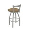Holland Bar Stool Co 30" Low Back Swivel Bar Stool, Nickel Finish, Canter Sand Seat 82130AN013 - alternate 4